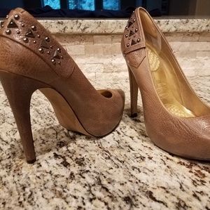 Jessica Simpson stud pump heels